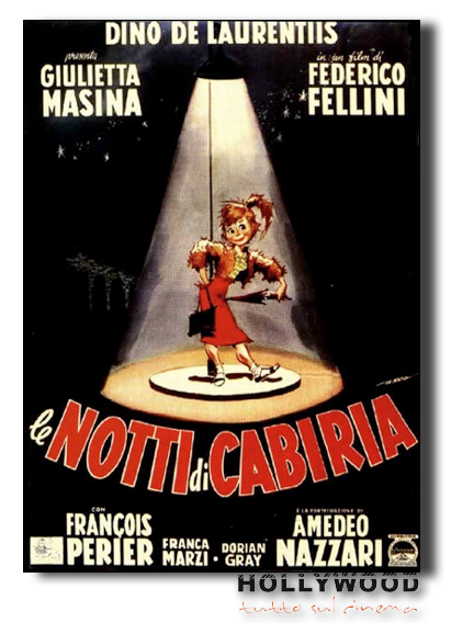 LE NOTTI DI CABIRIA F.Fellini POSTER 70x100 Non Piegato