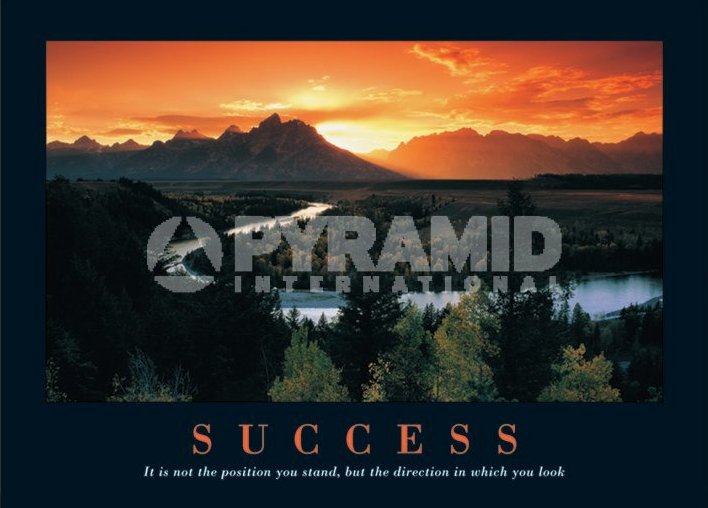 Poster Fotografico Tramonto sul Lago Montagne Success