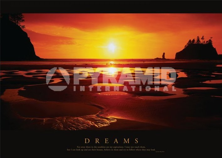 Poster Fotografico Tramonto sul Mare Dreams