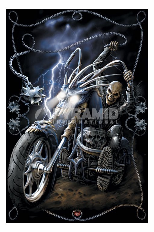 Ride To Hell moto SpiralPoster Fantasy