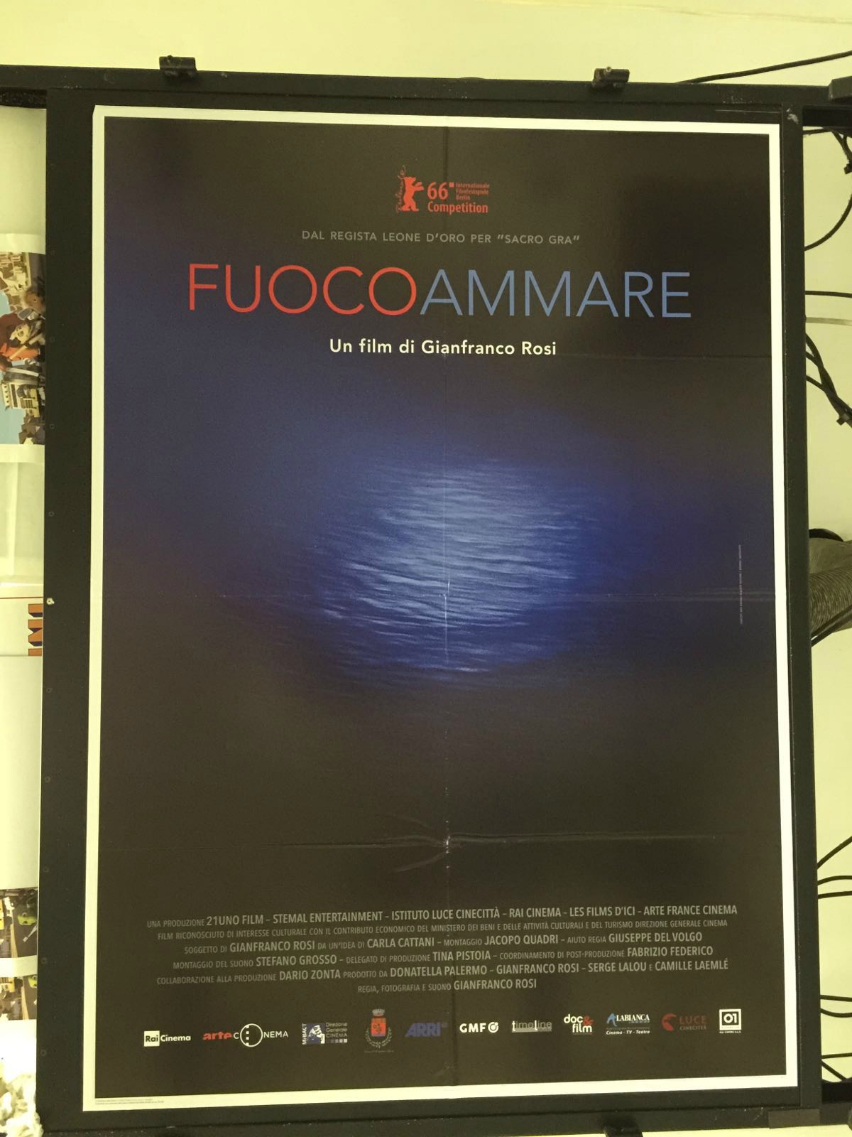 Fuocoammare di G. Rosi 2016 Poster maxi CINEMA 100X140