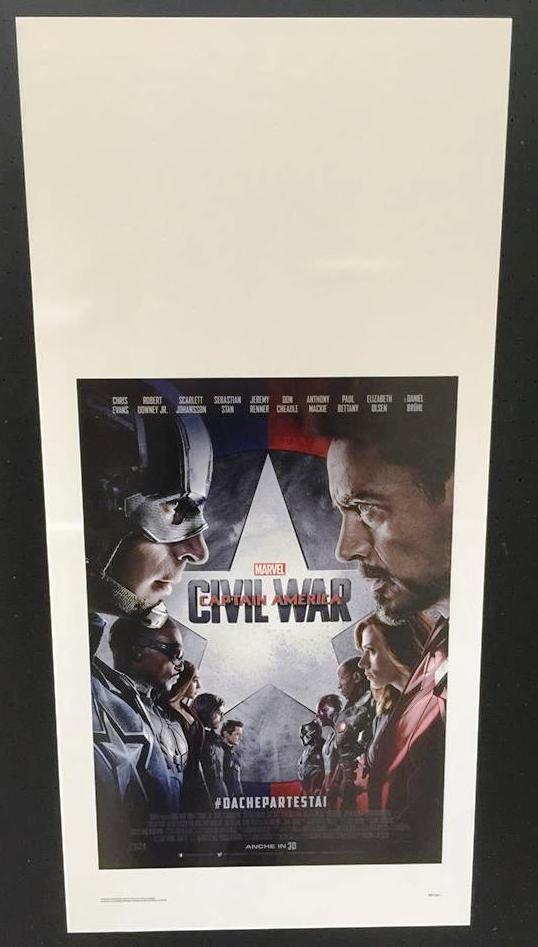 Captain America Civil War Loc. orig. italiana cm. 33x70