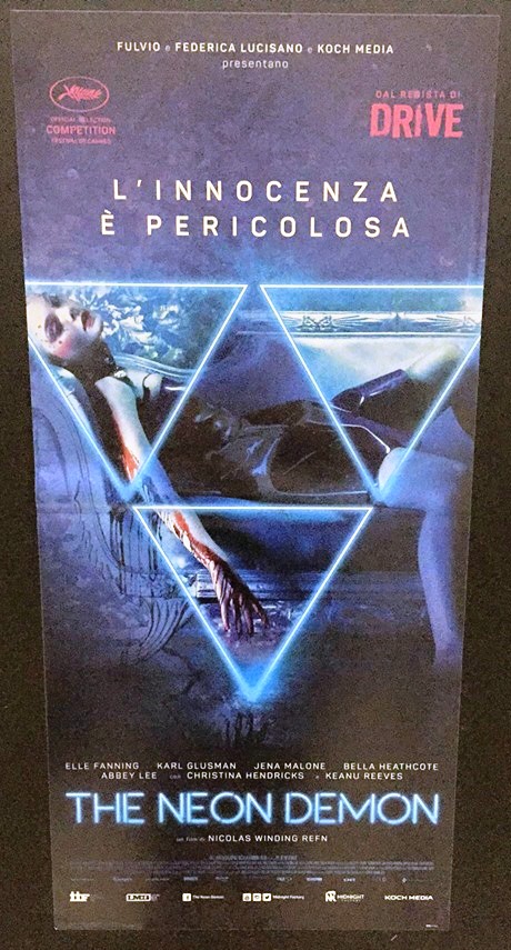 The Neon Demon Loc. orig. italiana cm. 33x70