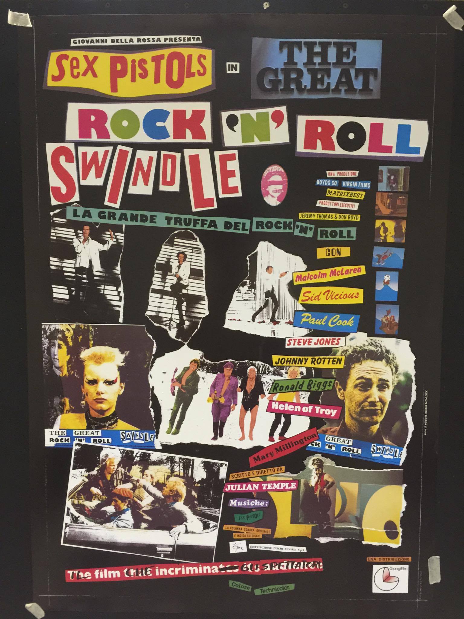 The Great Rock'n'Roll Swindle Sex Pistols POSTER 70x100
