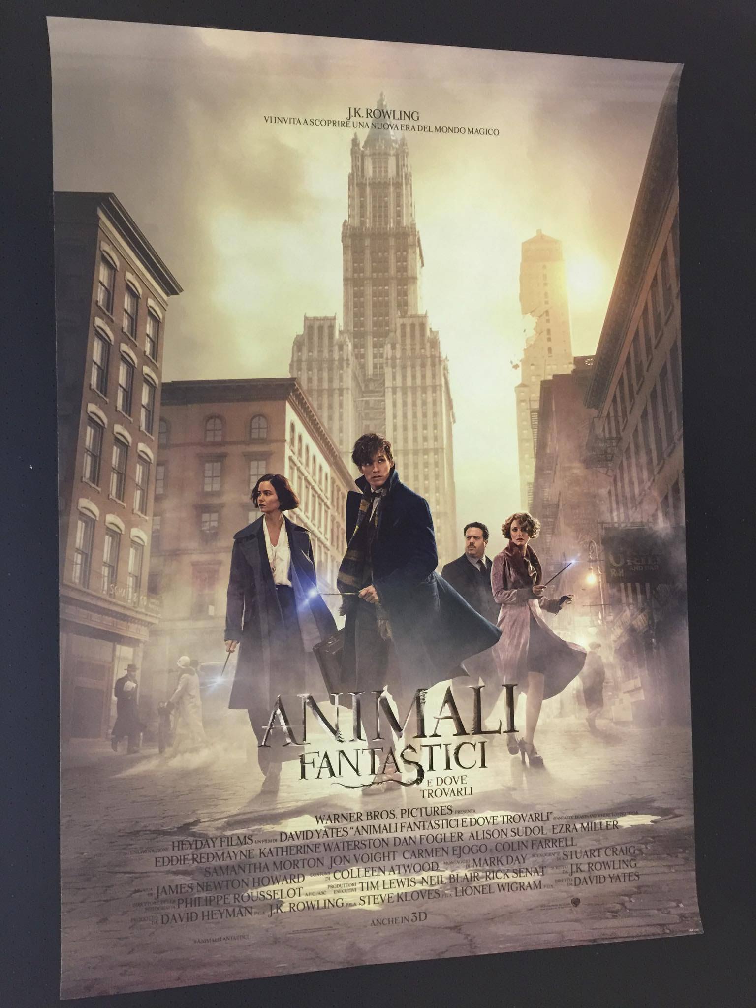 Animali fantastici (2016)  Poster cm. 70x100