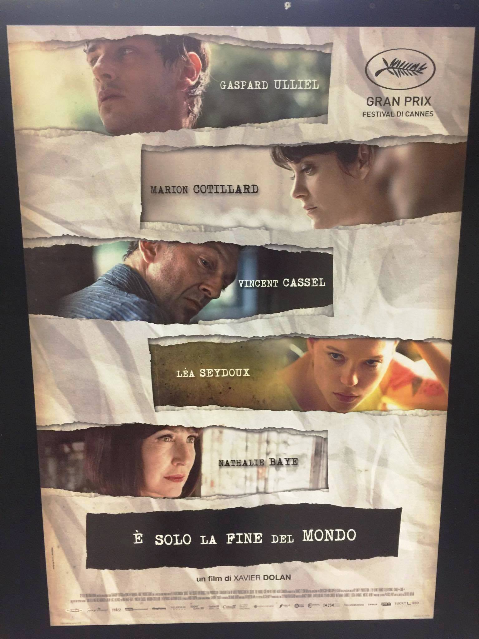 E' solo la fine del mondo - X.Dolan (2016)  Poster cm. 70x100