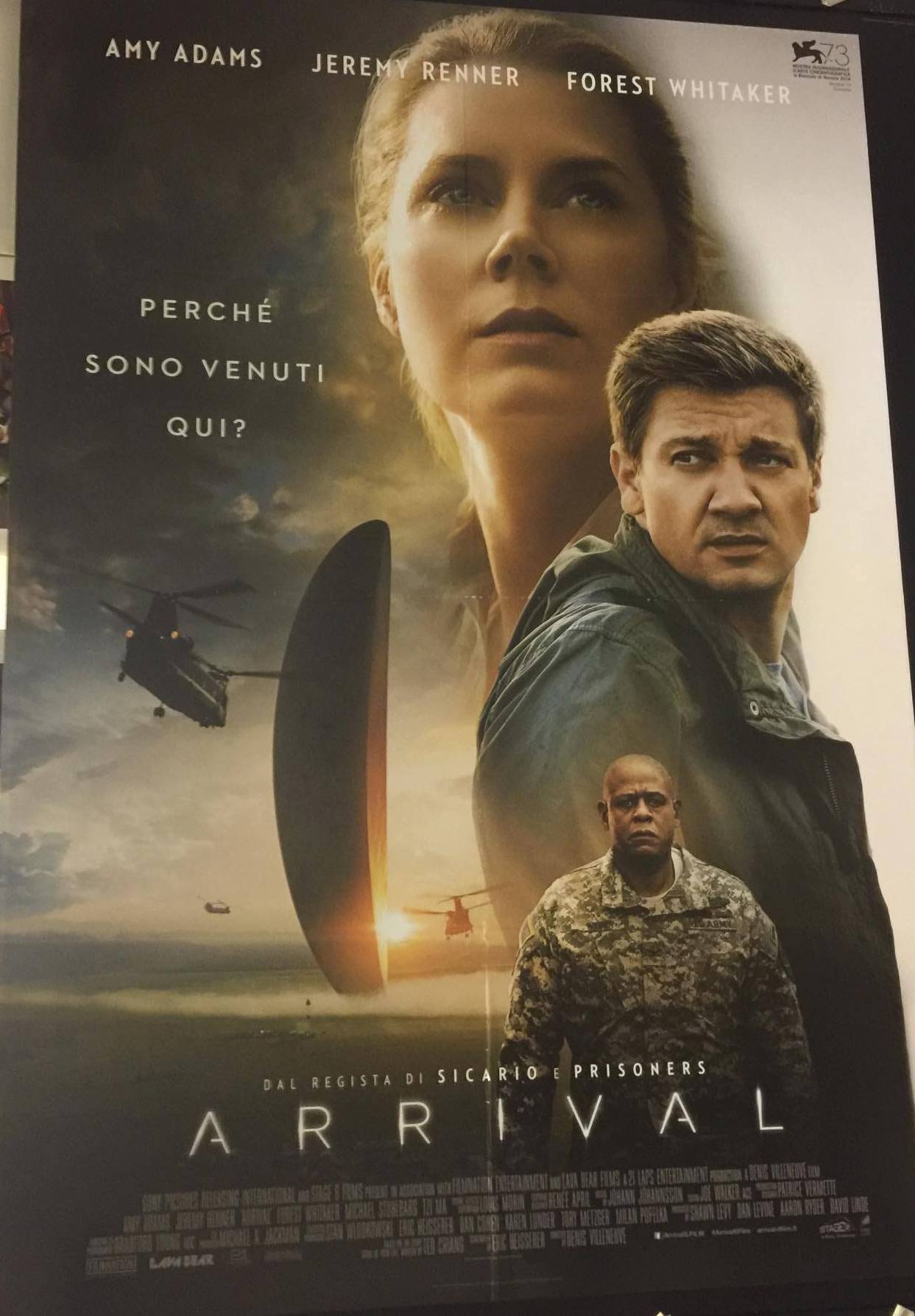 Arrival (2017) poster maxi CINEMA cm. 100X140
