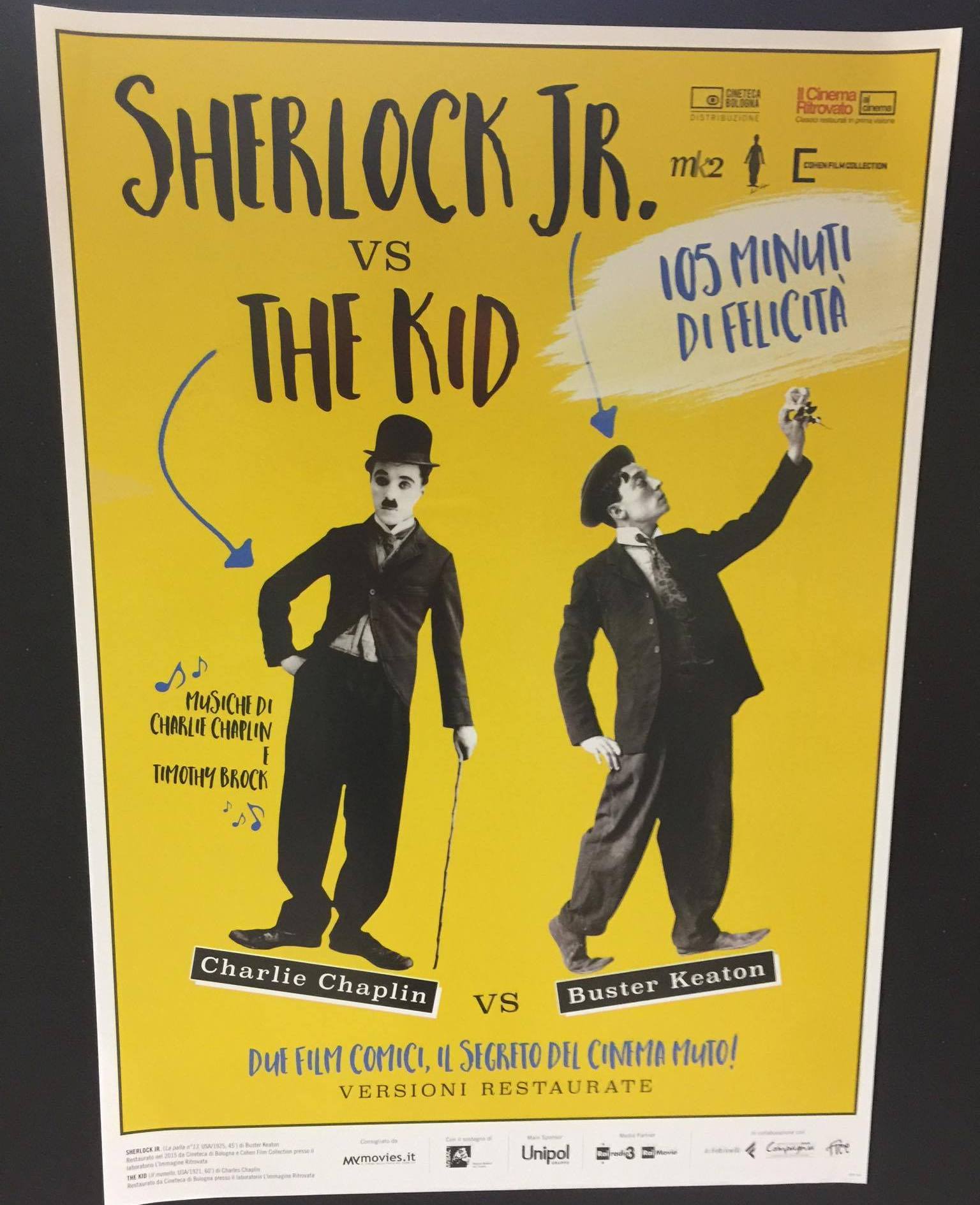 Sherlock Jr. vs The Kid – poster 70×100