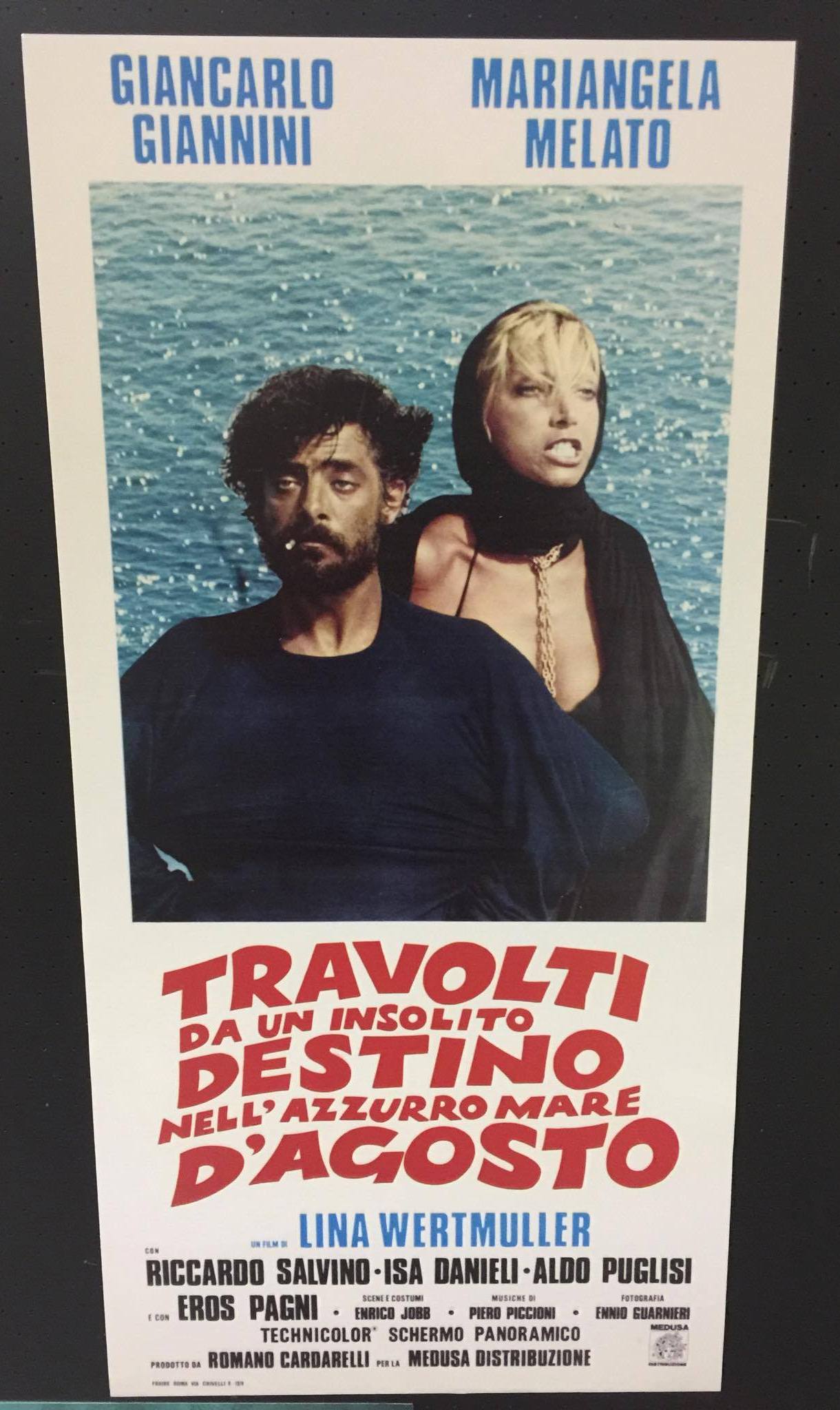 Travolti da un insolito destino locandina 33×70 ristampa digit.