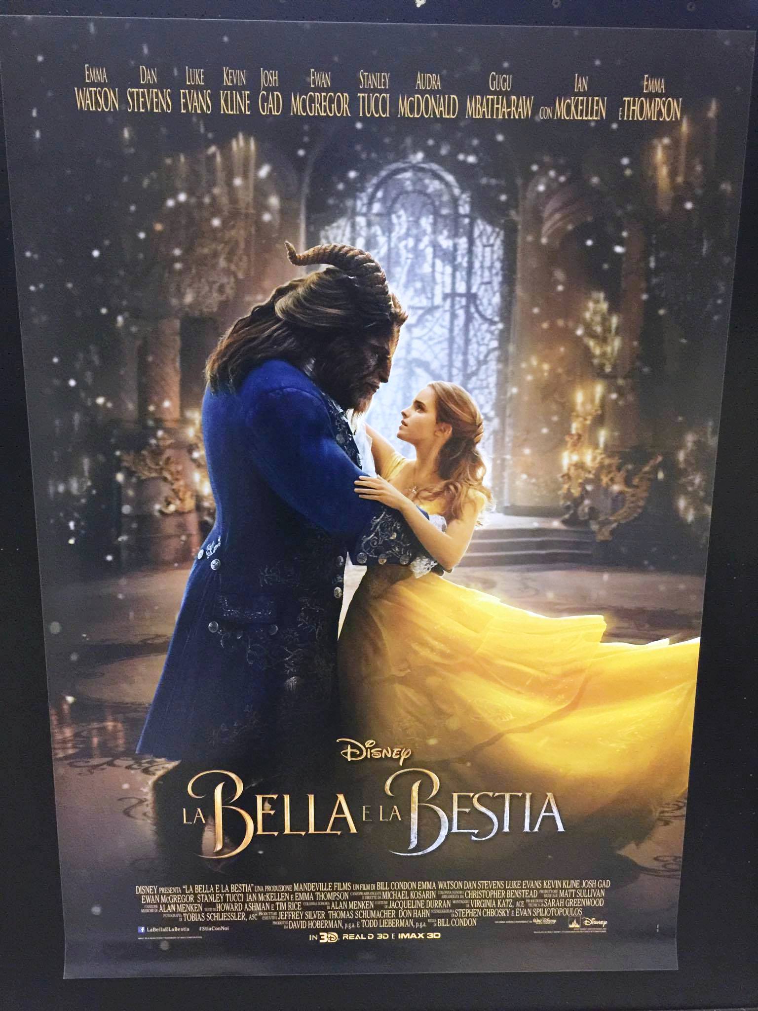 La Bella e la Bestia (2017) Poster cm. 70×100