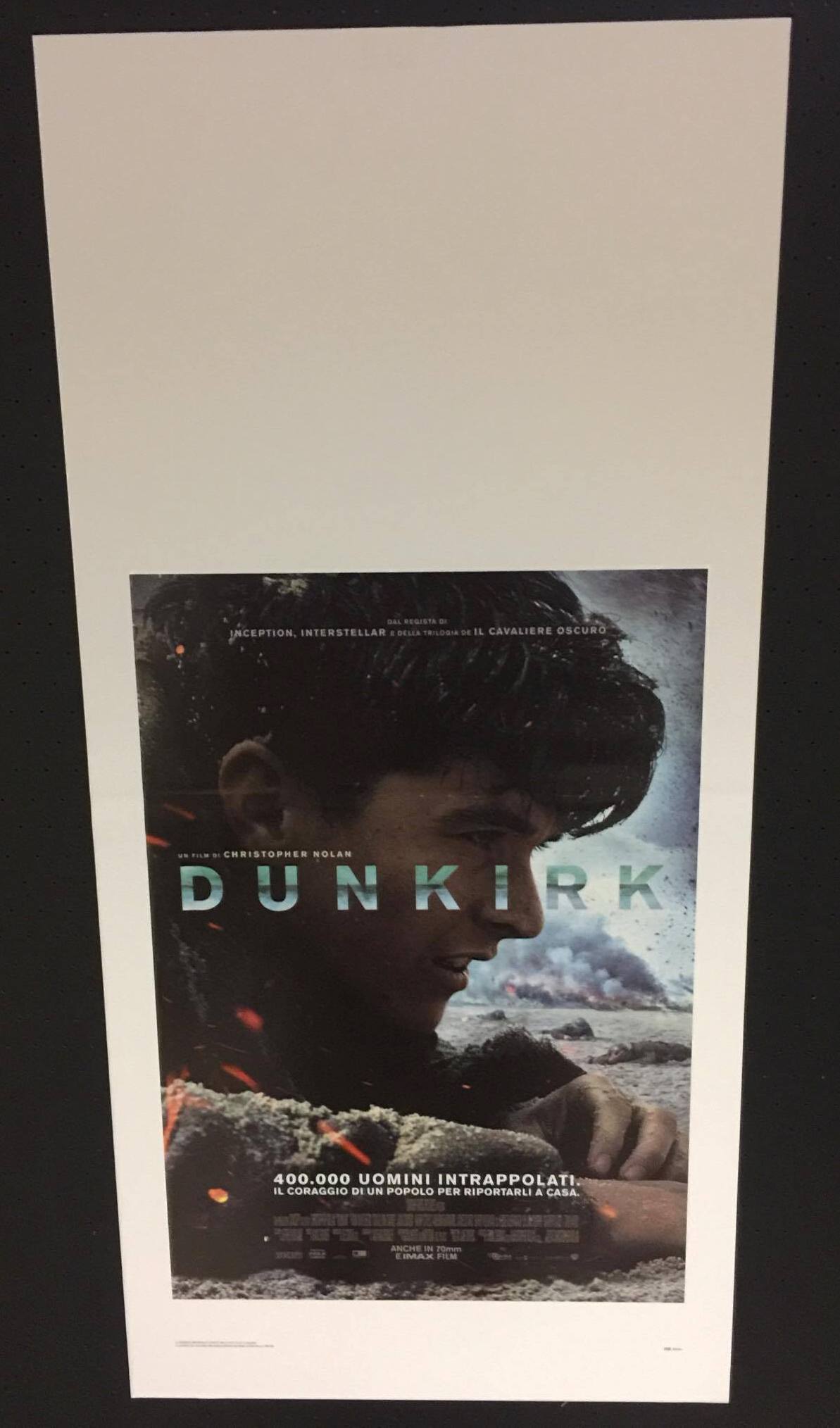 Dunkirk (2017) Locandina originale 33x70