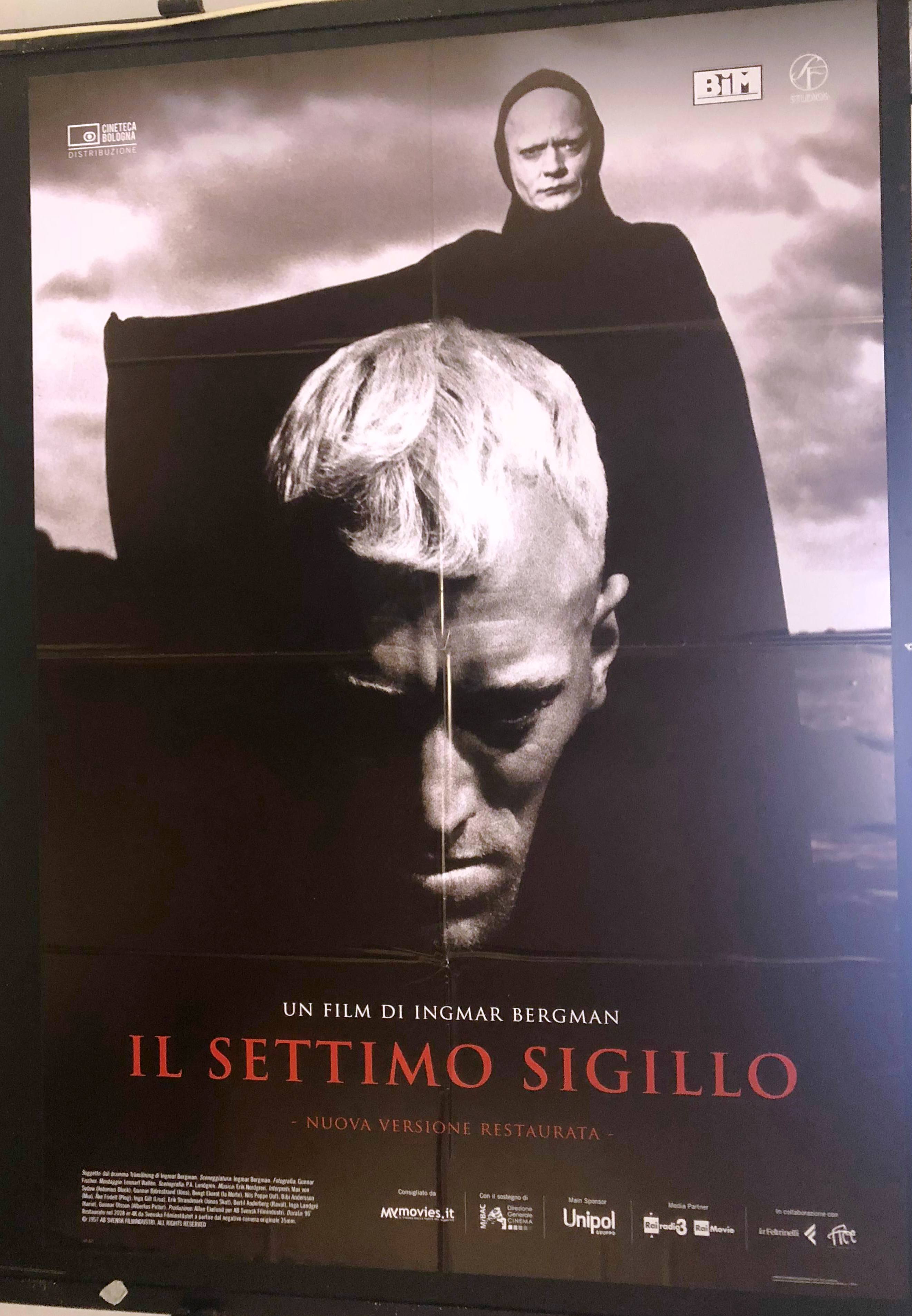 Il Settimo Sigillo - Bergman (vers. rest. 2018) MANIFESTO 100x14