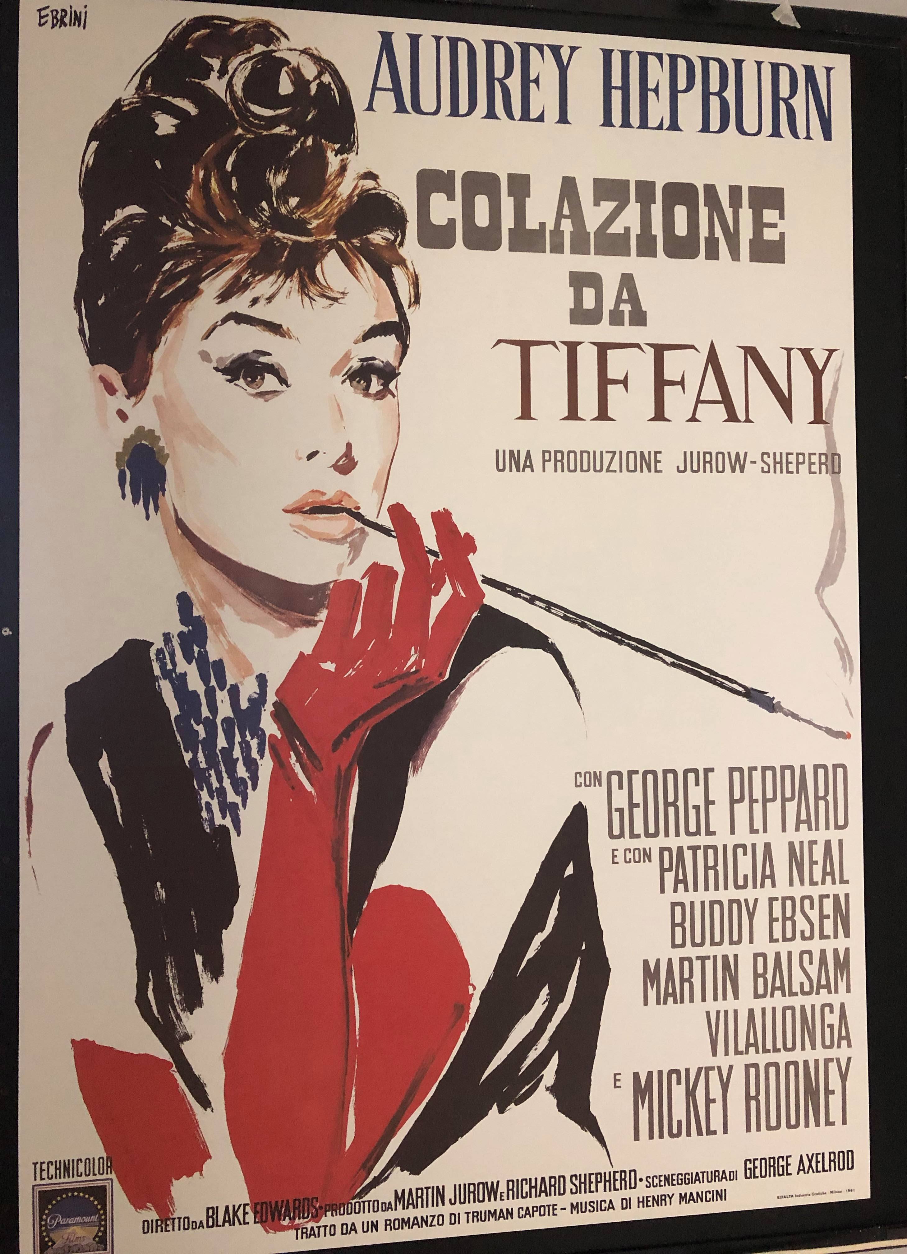 Colazione da Tiffany manifesto 100X140 (ristampa tirat.limit.)