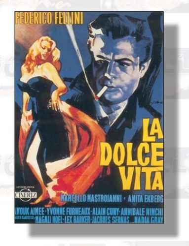 La Dolce Vita Federico Fellini Mini-poster cm. 35x50 (tipo A)