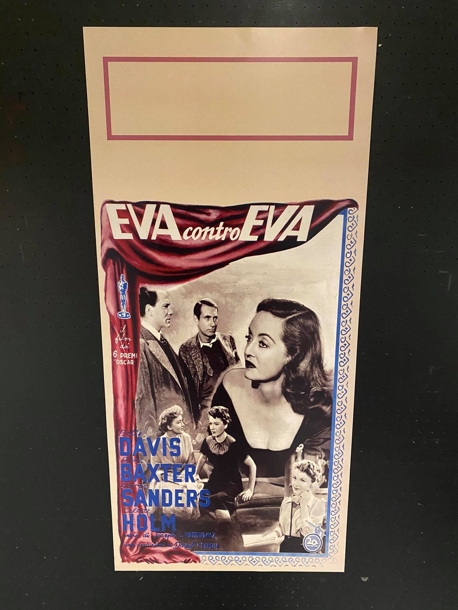Eva contro Eva – locandina 33×70 ristampa digitale