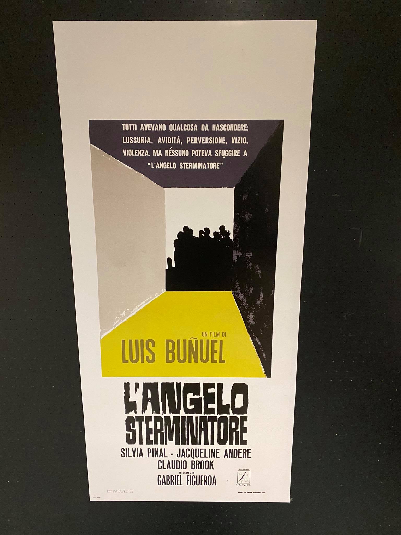 L'angelo sterminatore locandina 33x70 ristampa digitale