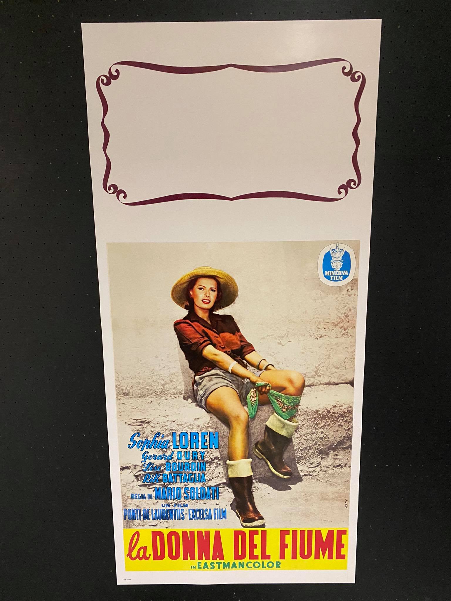 La donna del fiume – locandina 33×70 ristampa dig
