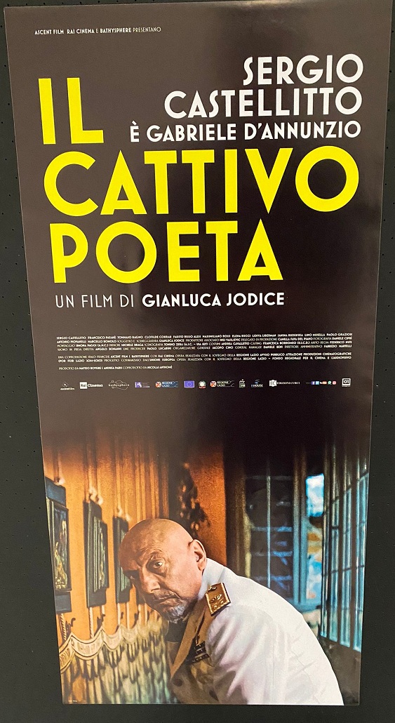 Il Cattivo Poeta (2021) locandina originale 33x70