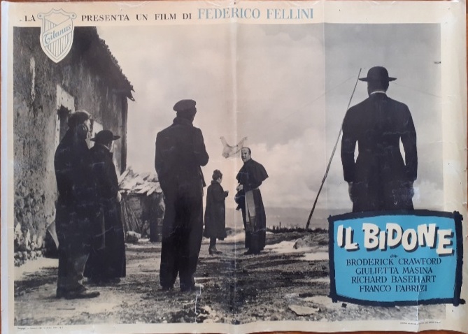 IL BIDONE locandina originale I ediz. 1955 cm. 50x70