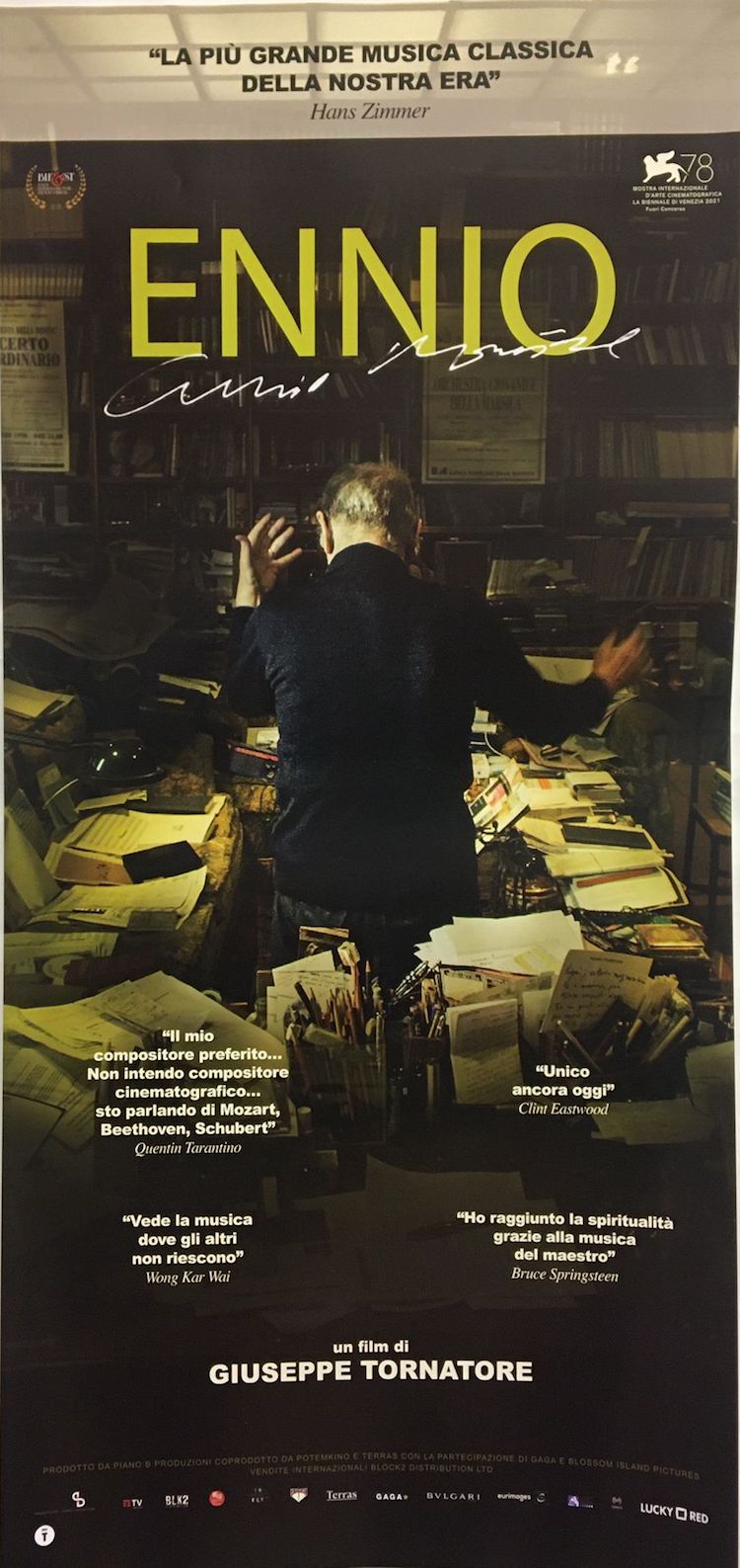 ENNIO (2022) Locandina prima ed. 33x70
