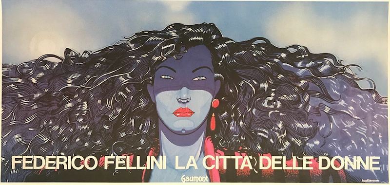 LA CITTA' DELLE DONNE Locandina orizz. 33x70 ristampa A.Pazienza