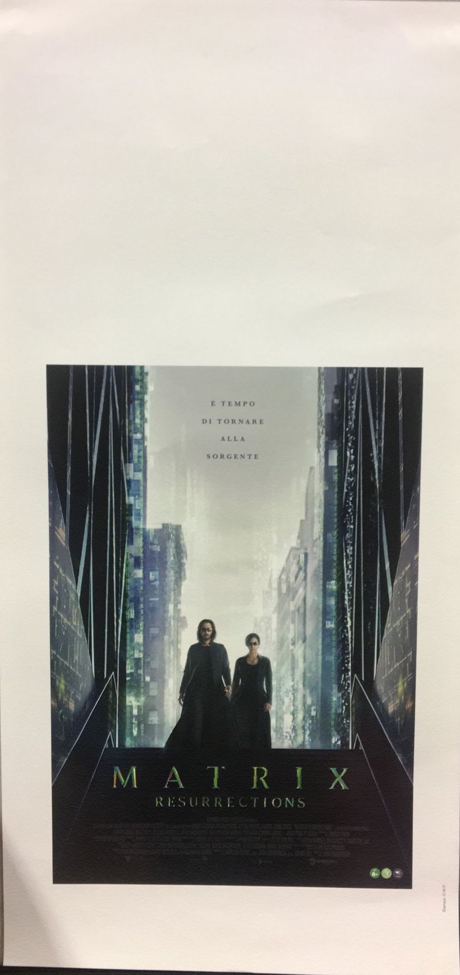 Matrix Resurrections (2022) Locandina originale 33x70
