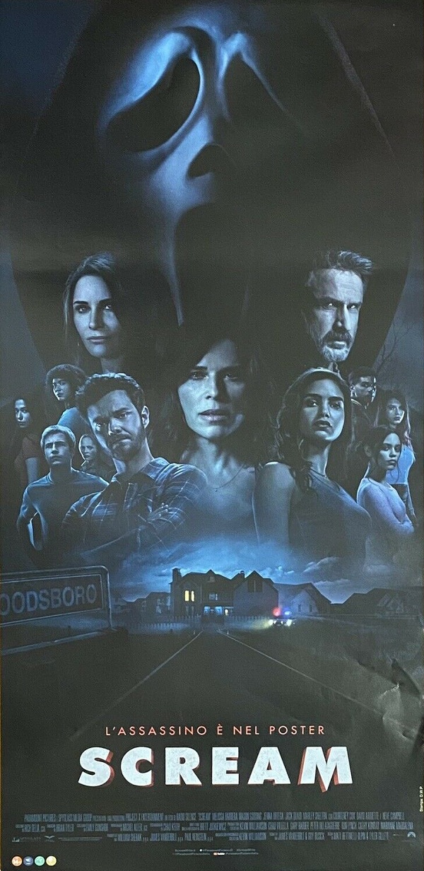 SCREAM (2022) locandina originale 33x70