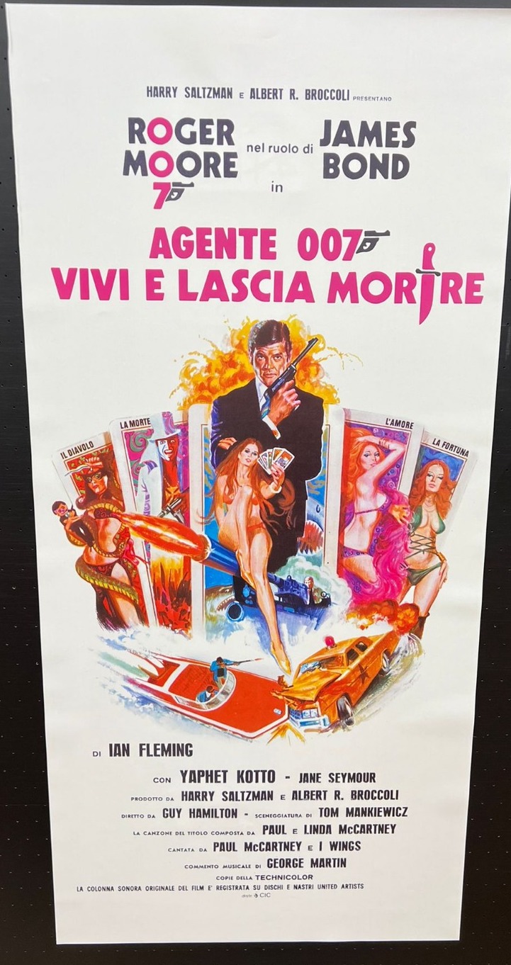 Agente 007 Vivi e lascia morire locandina digitale 33x70