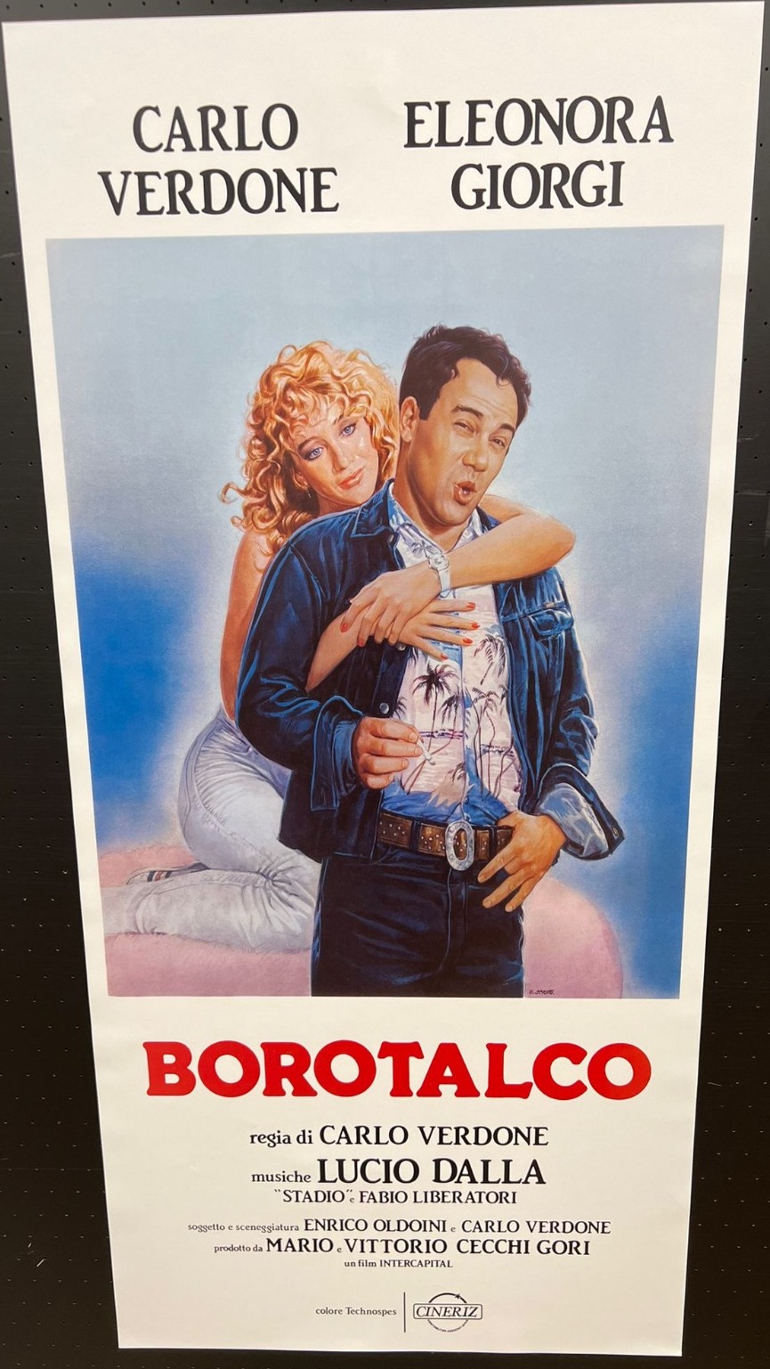 Borotalco locandina ristampa digitale 33×70