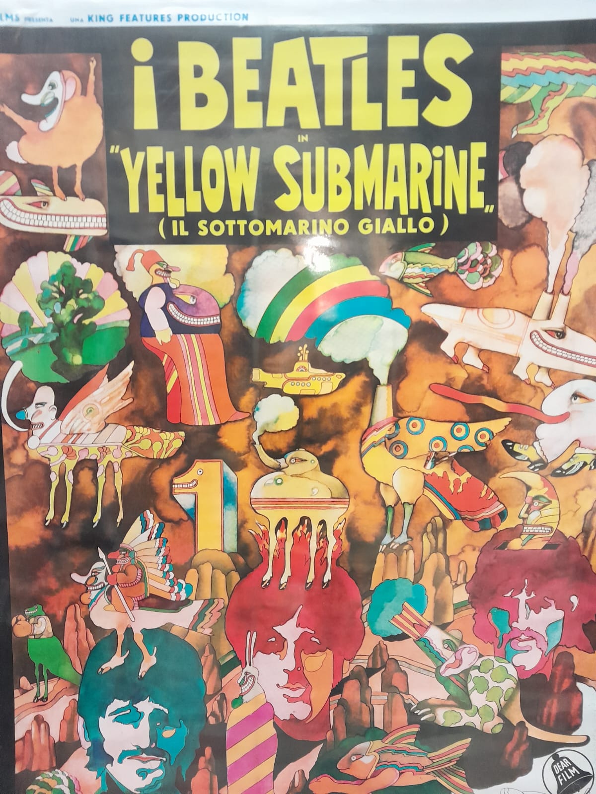 Yellow Submarine The Beatles  Poster CINEMA 70×100
