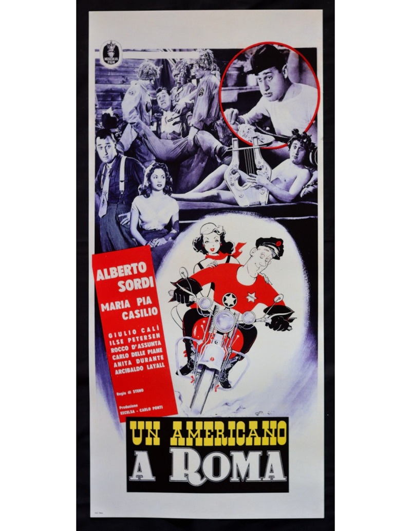 Un Americano a Roma Locandina 33×70 ristampa