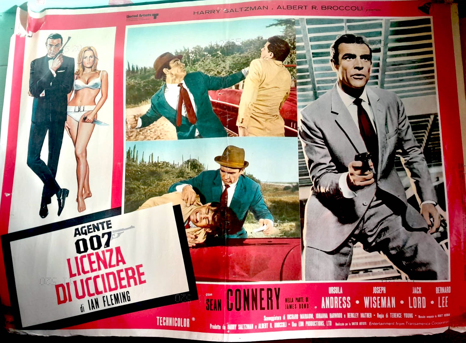 Agente 007 Licenza di uccidere (1962) locandina raritร 50x70