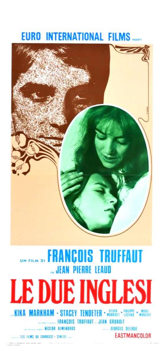 LE DUE INGLESI (1971) F. Truffaut locandina originale 33x70