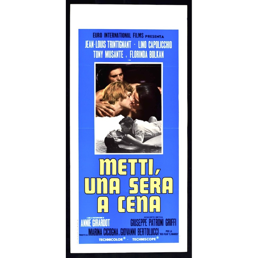 Metti, una sera a cena (1969) locandina originale 33x70