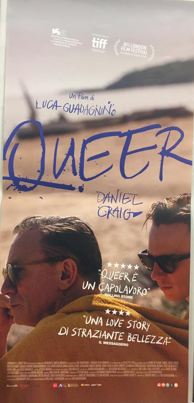 QUEER (2025) di Luca Guadagnino Locandina originale 33×70