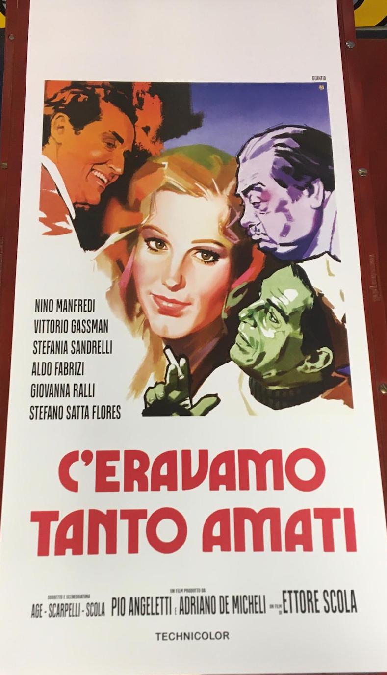 C’eravamo tanto amati locandina 33×70 ristampa digitale tipo B