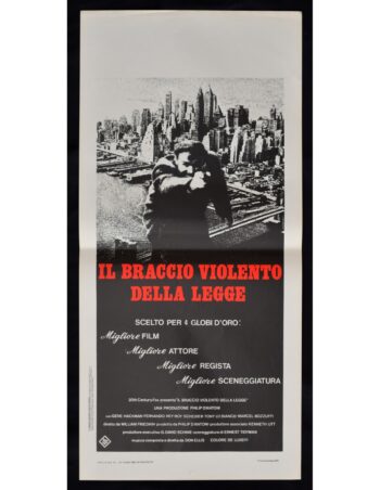 Il braccio violento della legge (1971) locandina originale cm. 33x70 RARITA'