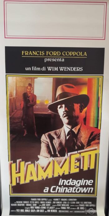 Hammett - Indagine a Chinatown (1982) di Wim Wenders - Locandina originale prima edizione 33x70 RARITA'