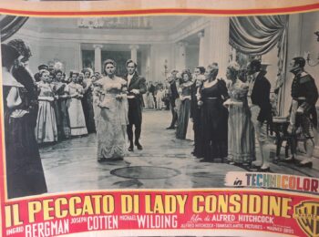 Il peccato di Lady Considine (1949) di Alfred Hitchcock - Locandina originale prima edizione - RARITA'